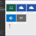 Select SharePoint Team Sites