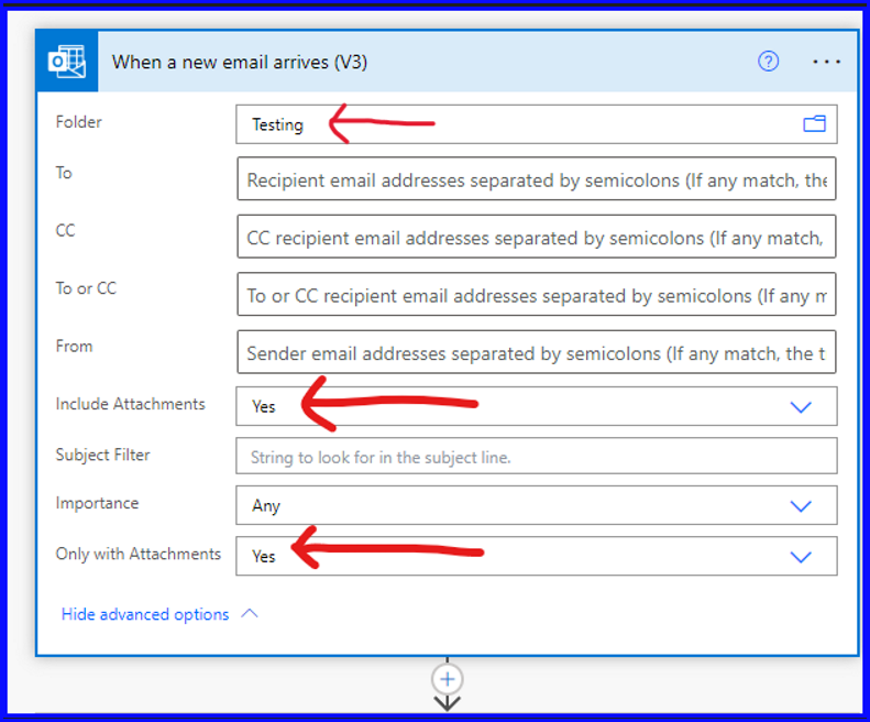 Power Automate When New Email Arrives