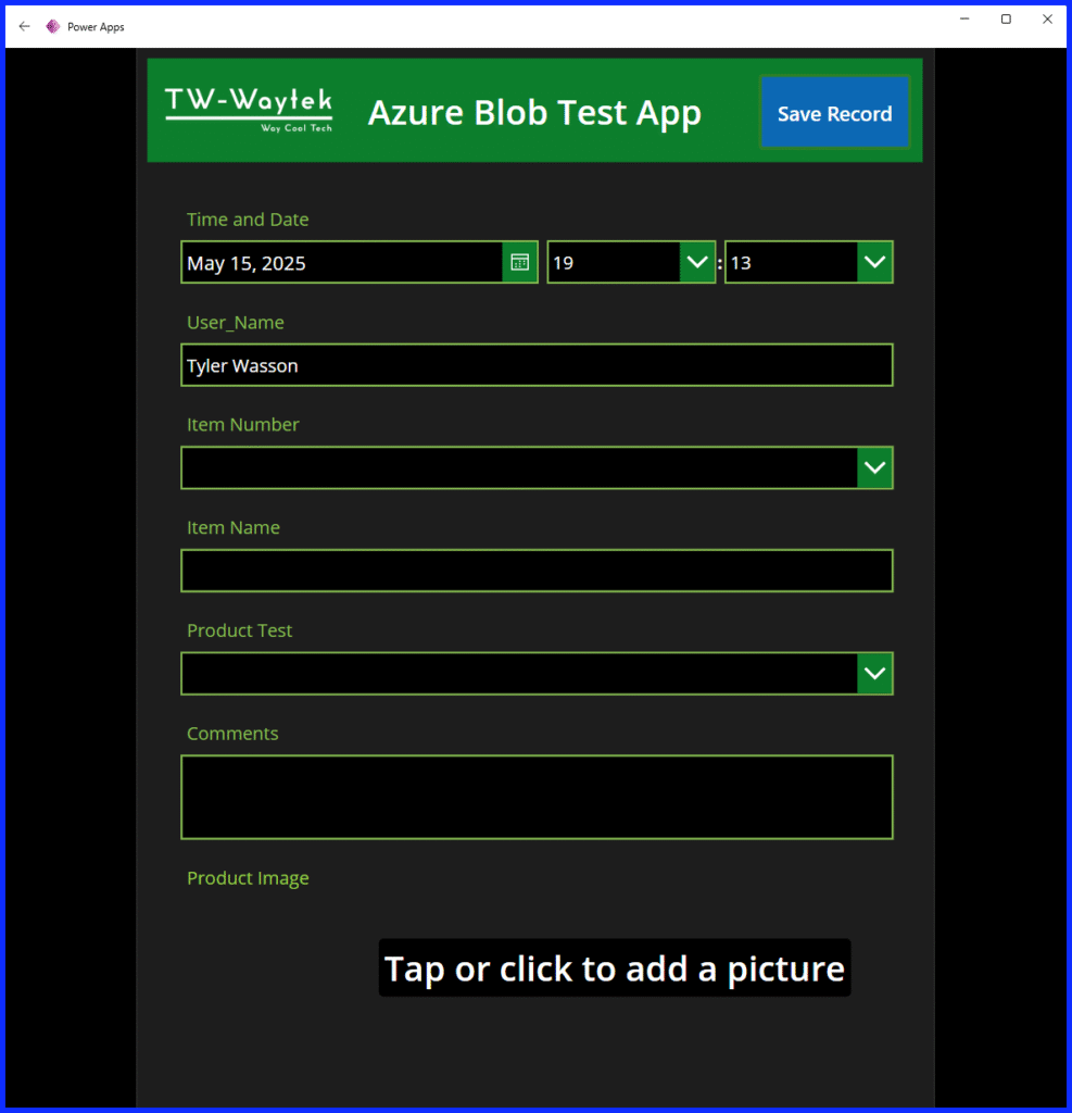 Power App Form Screen