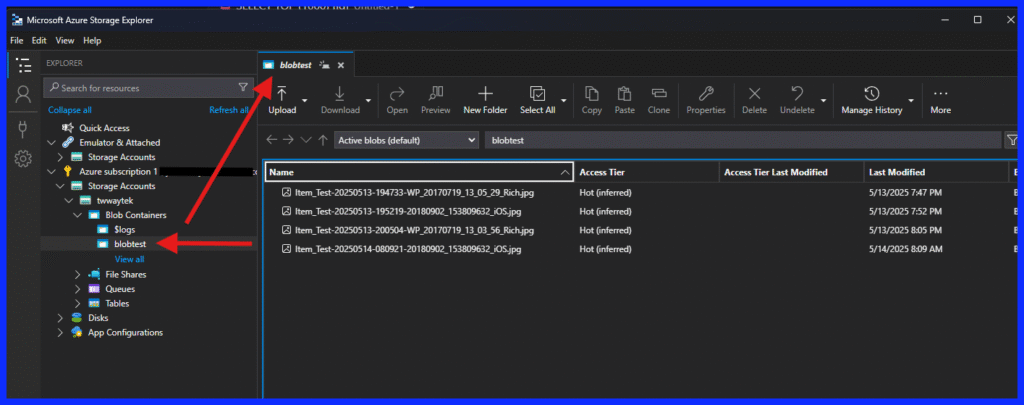 Azure Blob Account