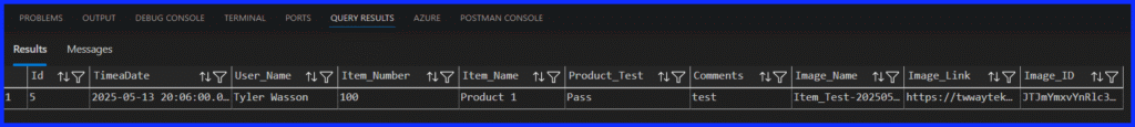 SQL Results