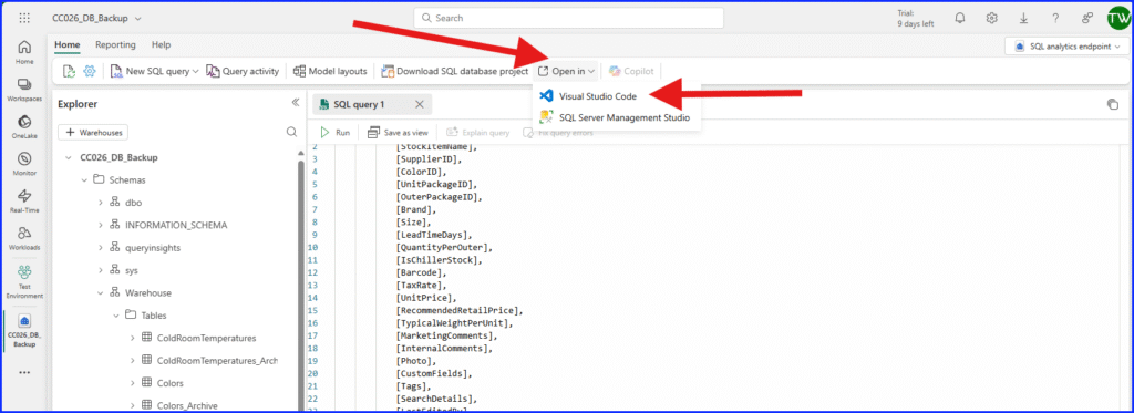 Connect Fabric to VS Code