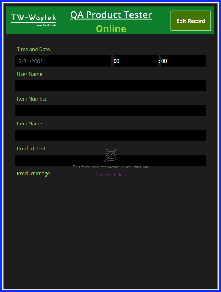 Offline Form Screen