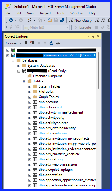 Dataverse Tables in SQL